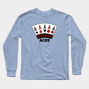 Defunct Scranton Aces Eastern Basketball Assoc. 1980 Long Sleeve T-Shirt